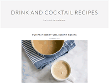 Tablet Screenshot of drinkandcocktailrecipes.com